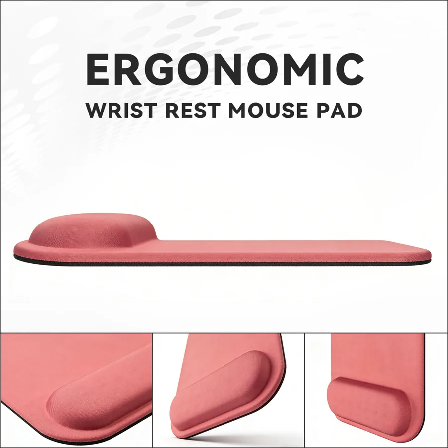 KLH-3143F Concave Dot Massage Mouse Pad with Memory Foam Wrist Support 245x210x20mm | Ergonomic Comfort with Therapeuti