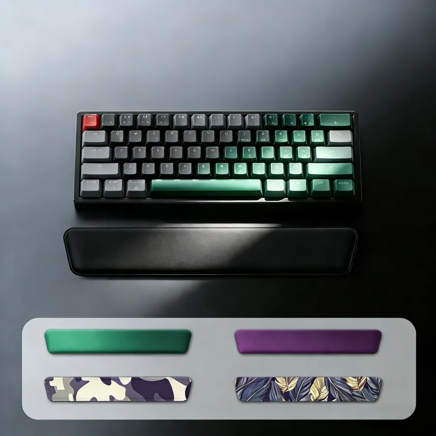 KLJ-5060F Keyboard Pad with Memory Foam Wrist Rest and SBR Base 442x75x23mm | Ergonomic Typing Support for Office & Hom