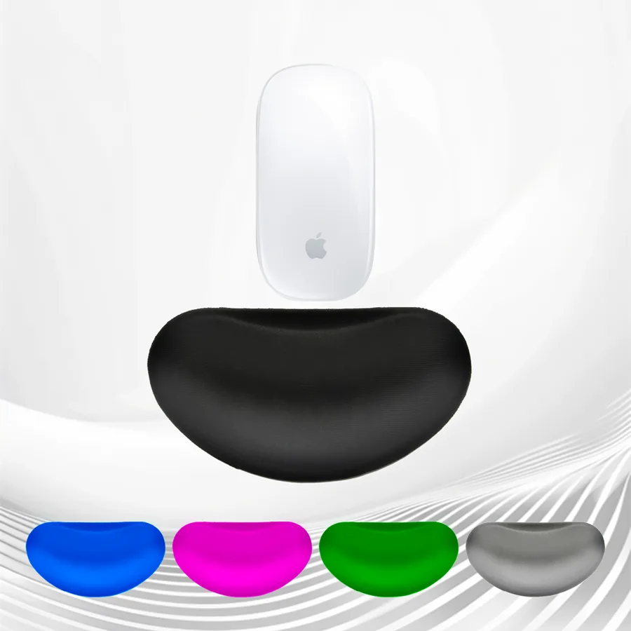 KLW-4025L SoftSkin PU Leather Mouse Wrist Rest | Ergonomic Gel Support with Non-Slip PU Base 130*70*20mm Comfortable De