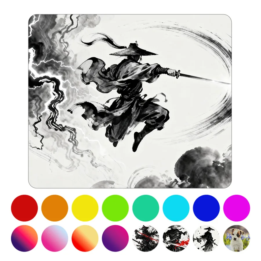 Office Hard Top Mouse Pad with Custom Printing - PVC Surface & EVA Base